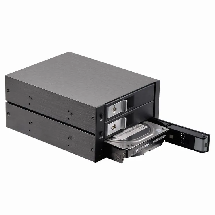 GloryStar 3*3.5 Inch Internal Hdd Mobile Rack Hard Drive Backplane Enclosure For 2*5.25\