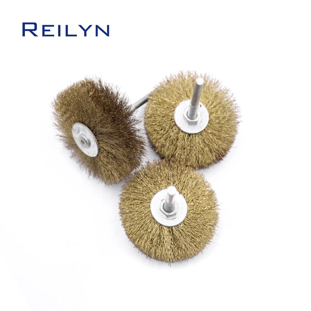 

1pc 6mm Shank Rust Removal Wire Wheel Steel Wire Grinding Wheel Electric Drill Mill Polishing Brushes Metal Rust Removal