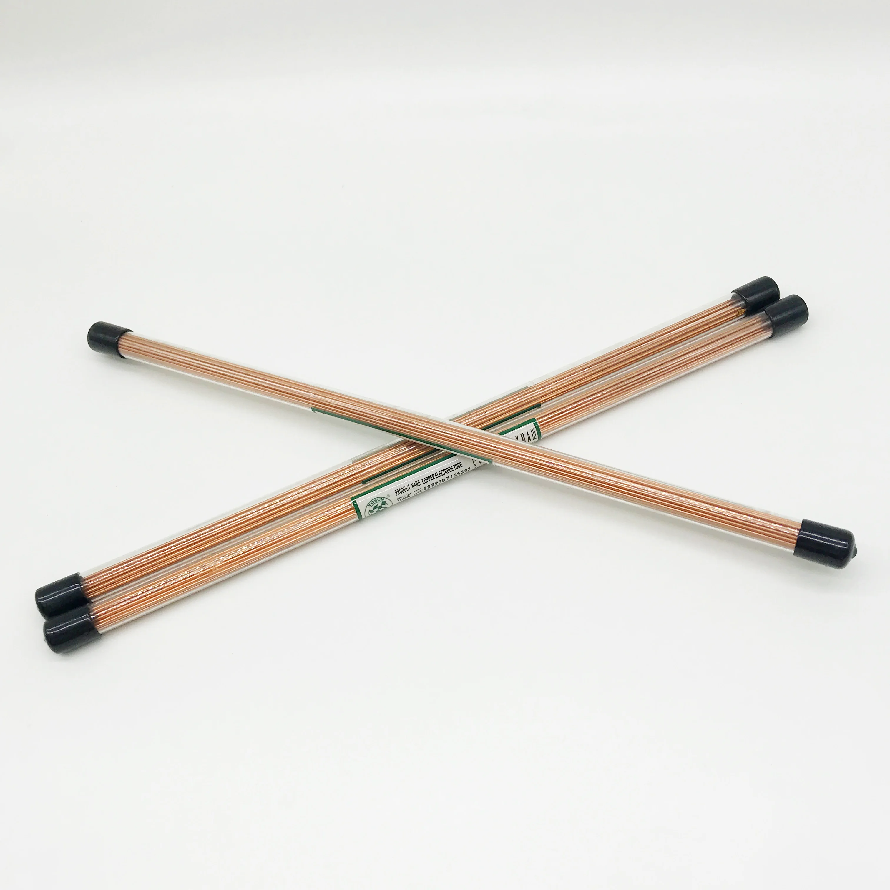 ART.230710 tubi per elettrodi in rame Multi fori 1.0/1.1/1.2/1.3/1.4/1.5*400mm 25 pz/lotto