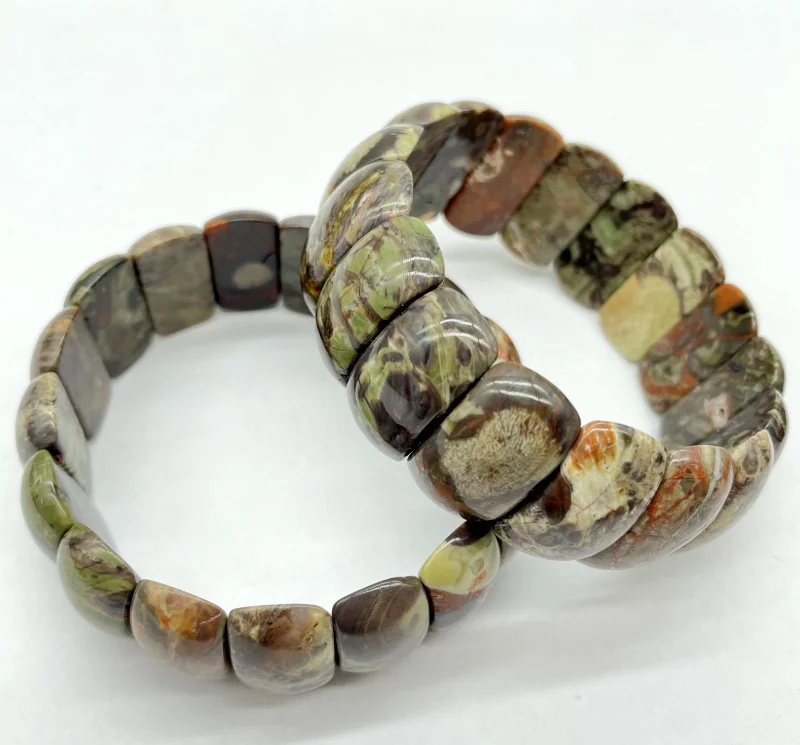 Natural Gem Stone Purple Crystal Labradorite Tiger Eye Bead Bracelet DIY Jewelry Energy Bangles Stretch Chain For Men Women
