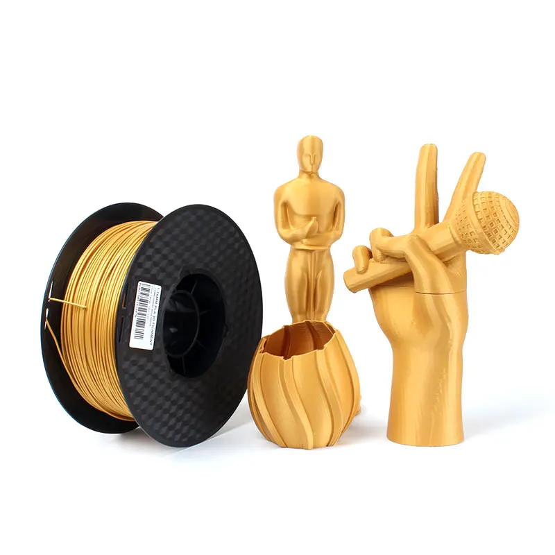 3D Printer PLA Filament Metal 1.75mm 1kg Spool Metal Gold Silver Copper Bronze Frosted Bronze Metallic PLA Printing Materials