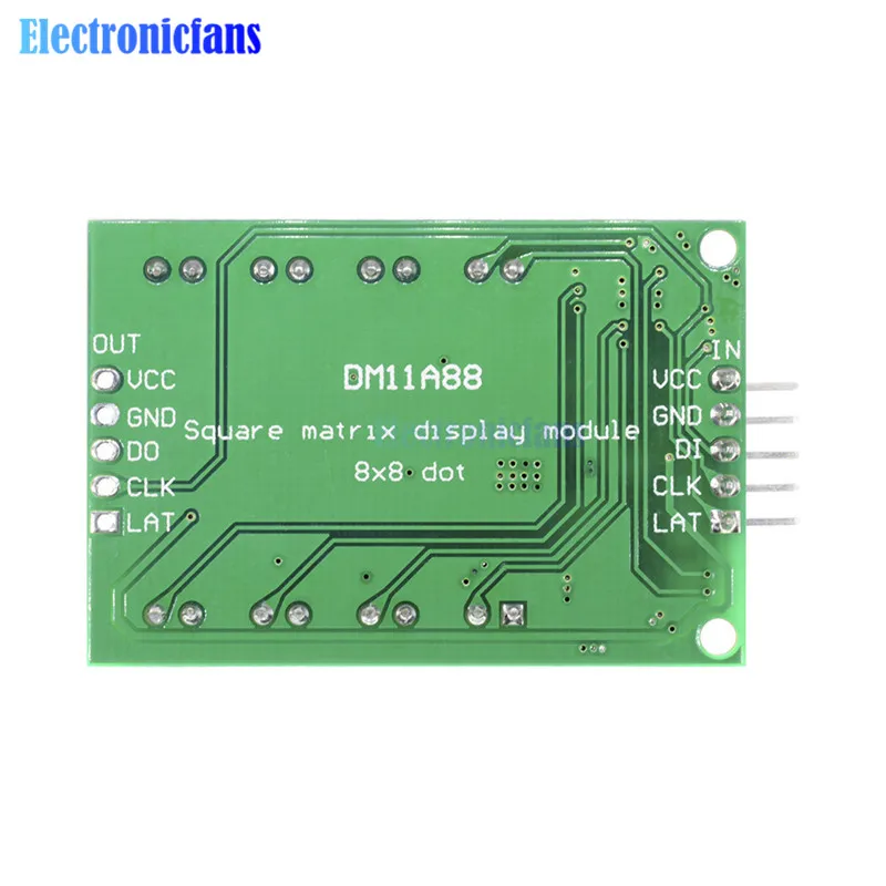 8x8 Square Matrix Red LED Display Dot Module 74HC595 Driver Module Red Pixels For Arduino R3 MEGA2560 Raspberry Pi