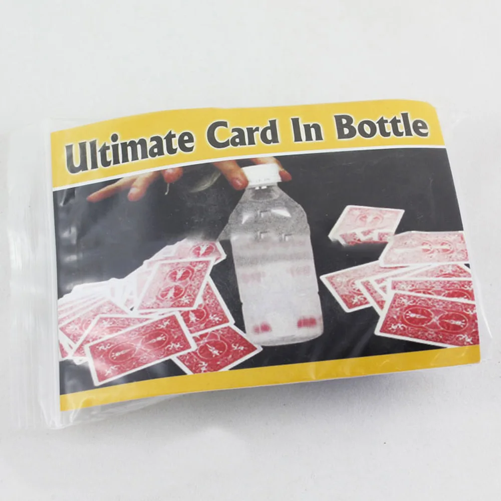 Ultimate Card In Bottle Magic Tricks Stage Close Up Magia Card Appear Vanish Magie Illusion Gimmick Props Magica