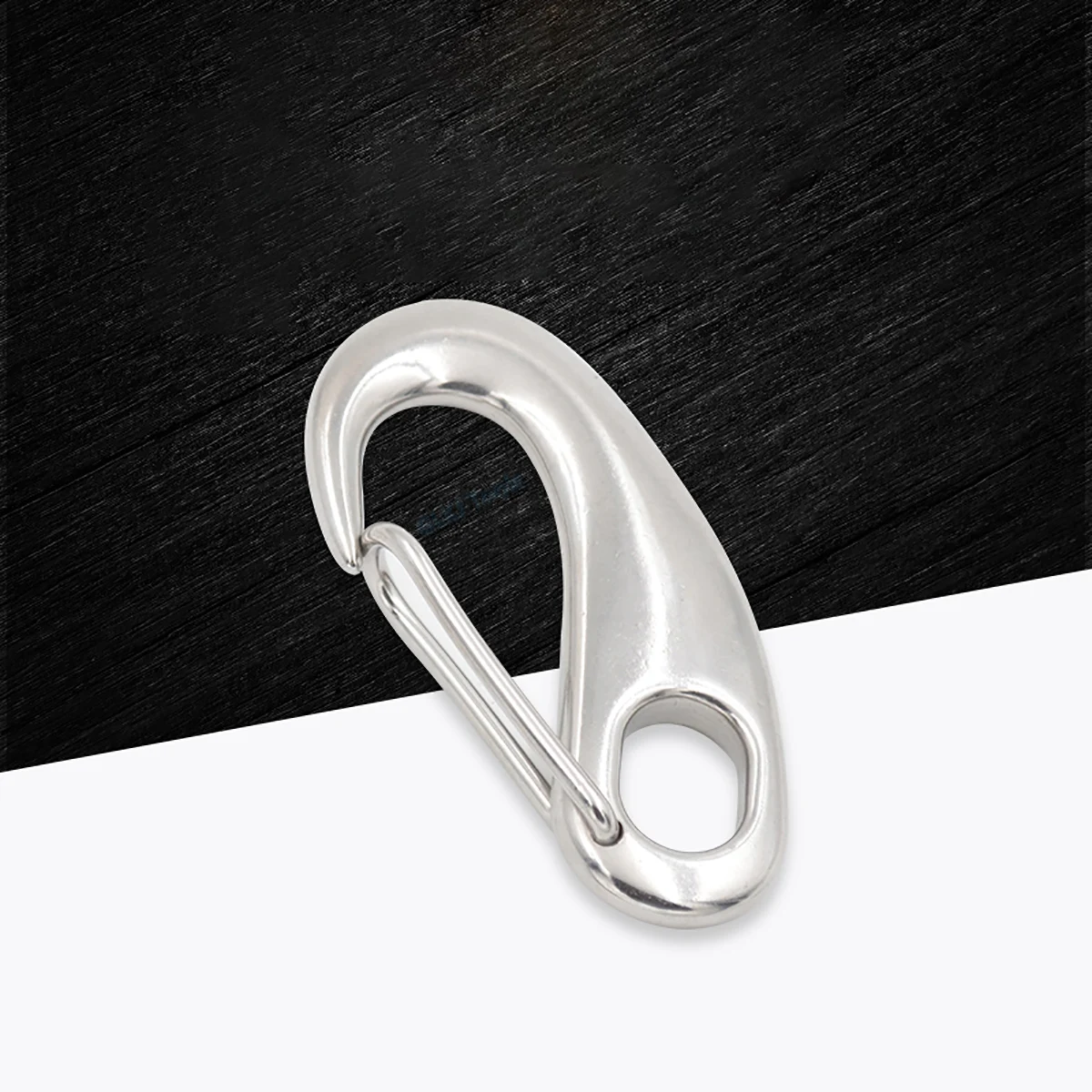 1pcs 304 Stainless Steel Snap Hook Lock Spring Buckle Key Ring Carabiner Wire Rope Accessories M30 M40 M50 M70 M100