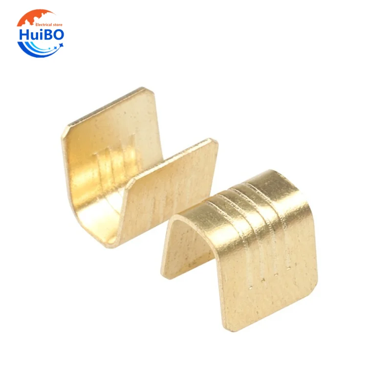 100pcs/lot  U-Shaped Crimping terminal H62 Brass Wire Buckle Poly Wire Nose Wire Connector DJ454TS/T/A/B/C/D  0.2-10mm2