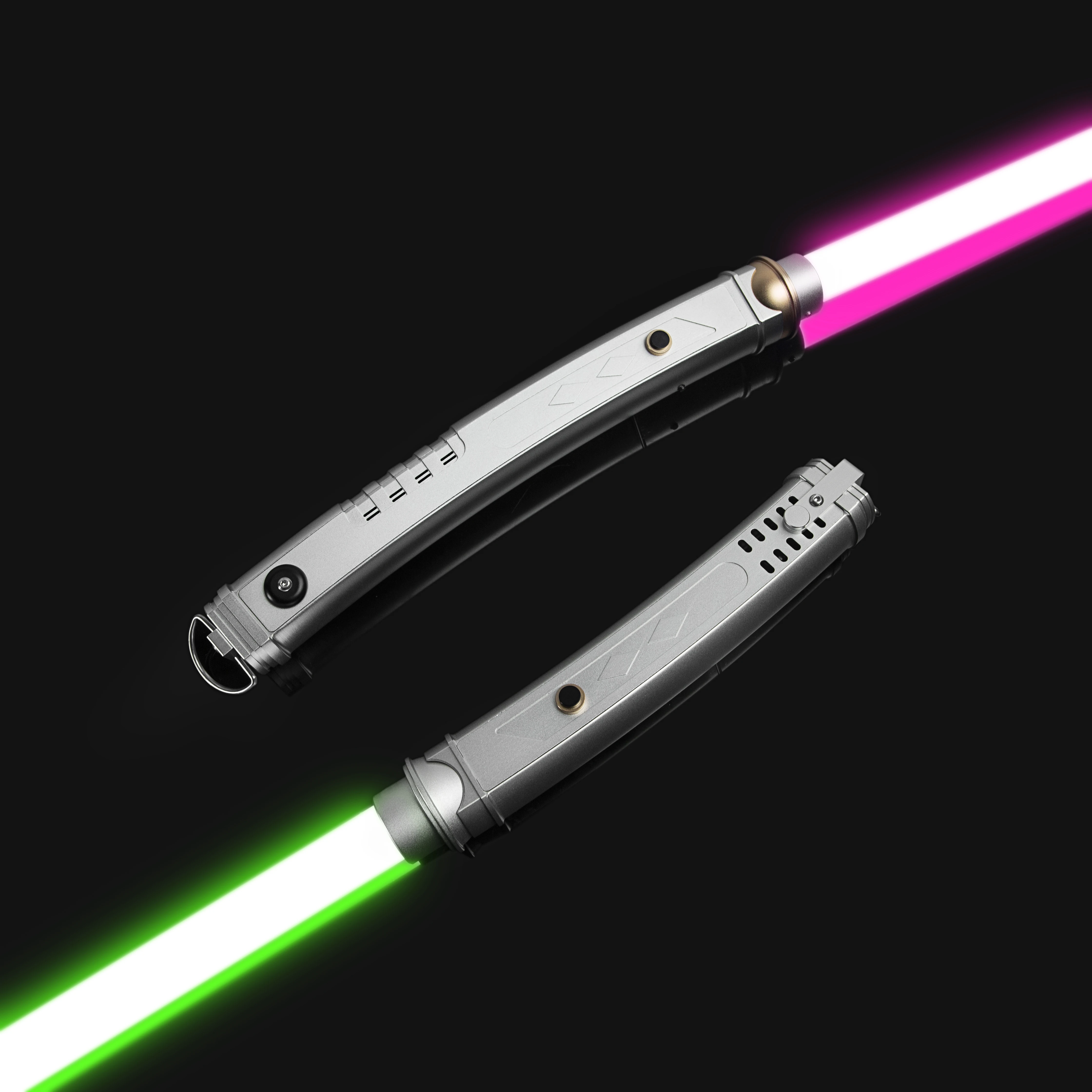 

LGT Lightsaber -Ahsoka Double Saber Force Heavy Dueling Metal Hilt Laser Sword Infinite Color Change 9 Sound Fonts Smooth Swing