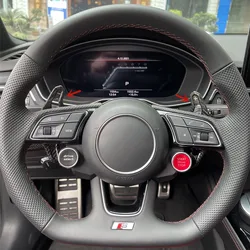 For AUDI A3 8V S3 RS3 Sportback e-tron hatchback 2017-20 Urus Style Carbon Replace Steering Wheel Paddle Shifter Car Accessories