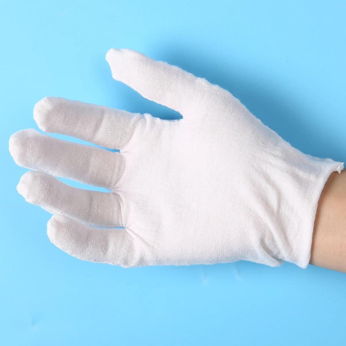 6/12/24 Pairs Cotton Work Gloves Thin Driving Gloves Soft Protective Working Glove for Jewelry Inspection Costume Cleaning