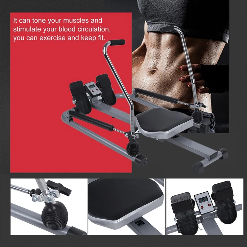 indoor Hydraulic rowing machine fitness 360 Degree Multifunctional glider rowing machine Fitness Equipments Body Building hot