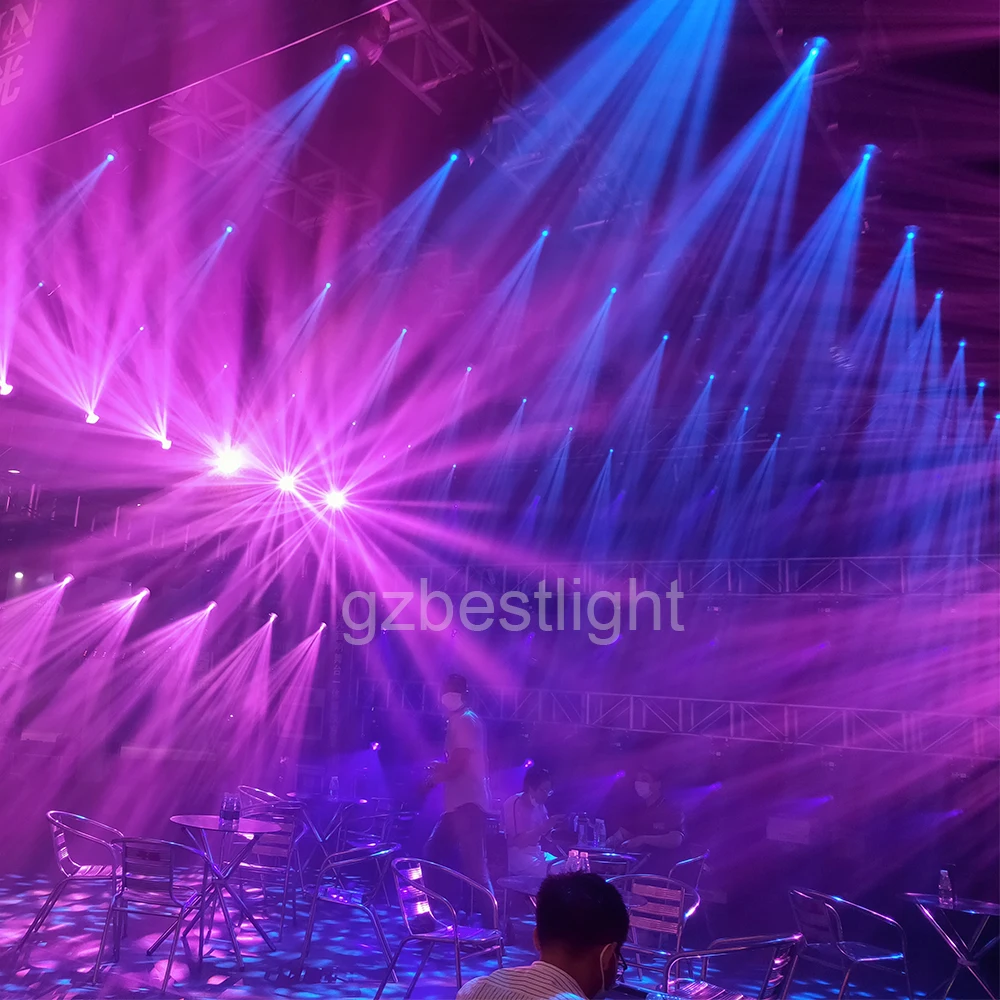 Imagem -05 - Led Beam Spot Wash com Flight Case Cabeza Movil Profissional Rgbw Gobo Luz de Palco Prisma Rotativo de Facetas Efeito Arco-íris 100w