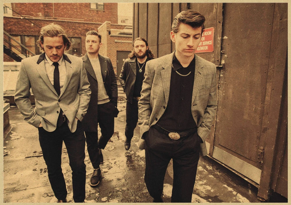Arctic Monkeys Rock band Kraft Paper Paper Posters Wall Home Bar Posters Home Decor Home Decor wall sticker