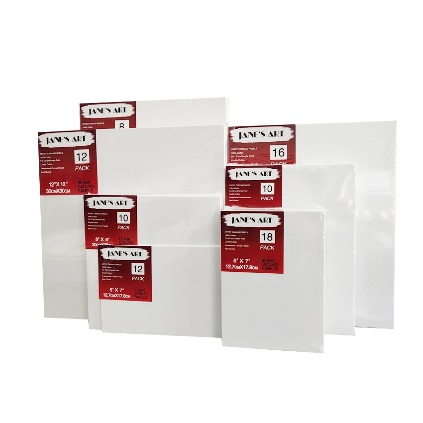 Oil And Acrylic Painting Board 11x14Inch (25x35cm) Blank Paper For Canvas Panel  8Pack Great to Professional Artists