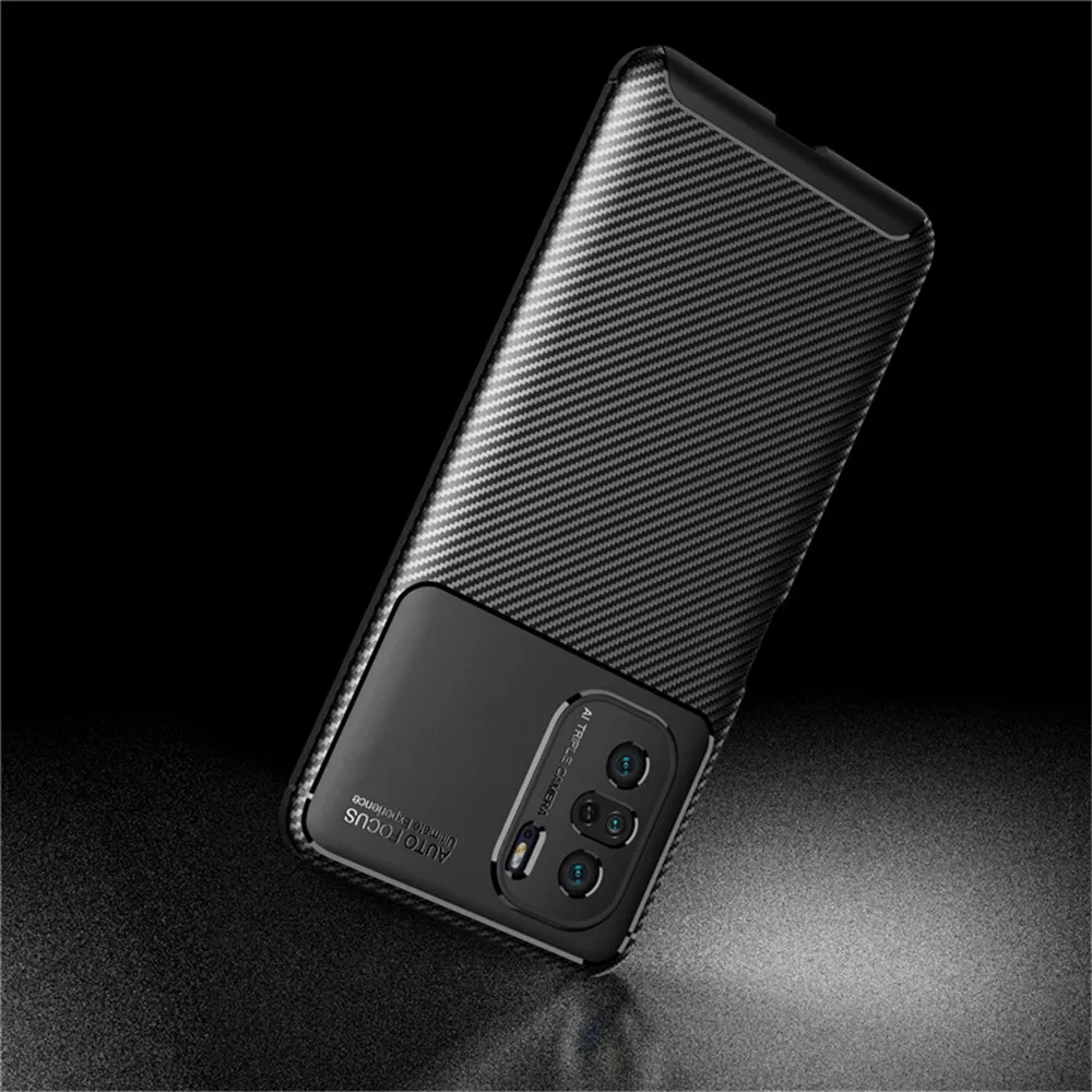 Xiomi Mi 11i 5G Case Carbon Fiber Texture Shockproof Matte Cover For Xiaomi Mi11i 11 i Camera Protection Silicone Bumper Coque