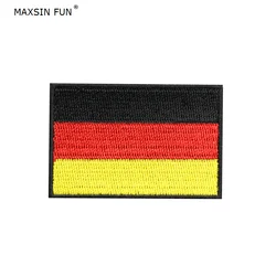 1 PC High Grade Embroidered Iron On Germany Flag Patch Patriotic Military Tactics Sticker Sew On Banner For Backpack Bag