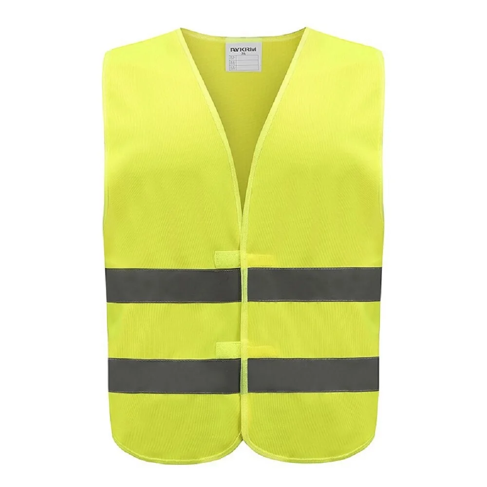 AYKRM 10PCS Reflective Safety Vest High Visibility Car Fluorescent Workwear  Hi Vis  Motorcycle Construction Customized Logo