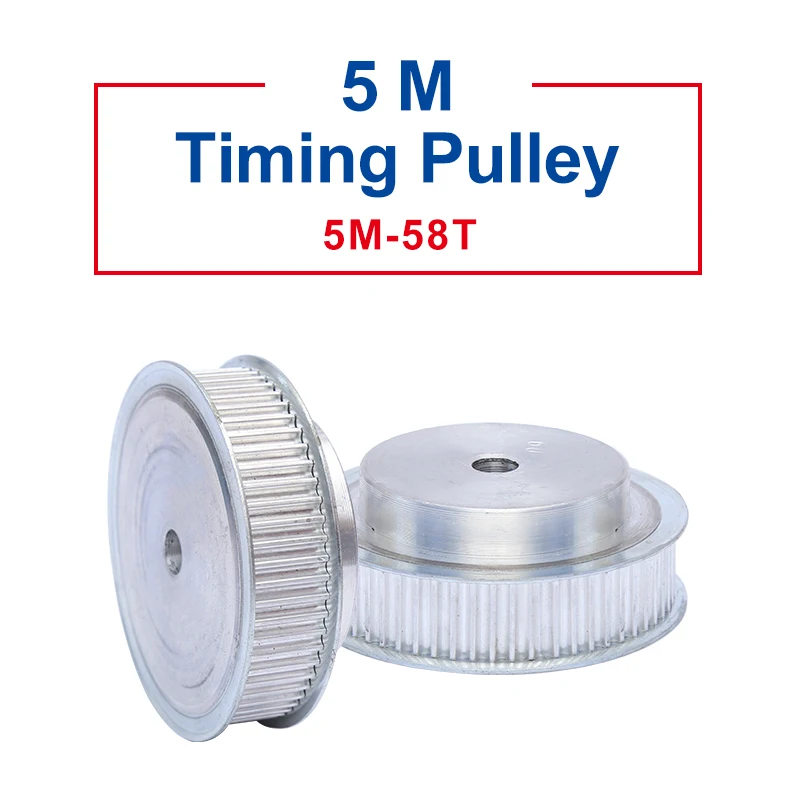 

Timing Pulley 5M58Teeth BF Type Teeth Pitch 5 mm Process hole 12 mm Pulley Wheel Slot Width 21/27mm For 20/25 mm Timing Belt