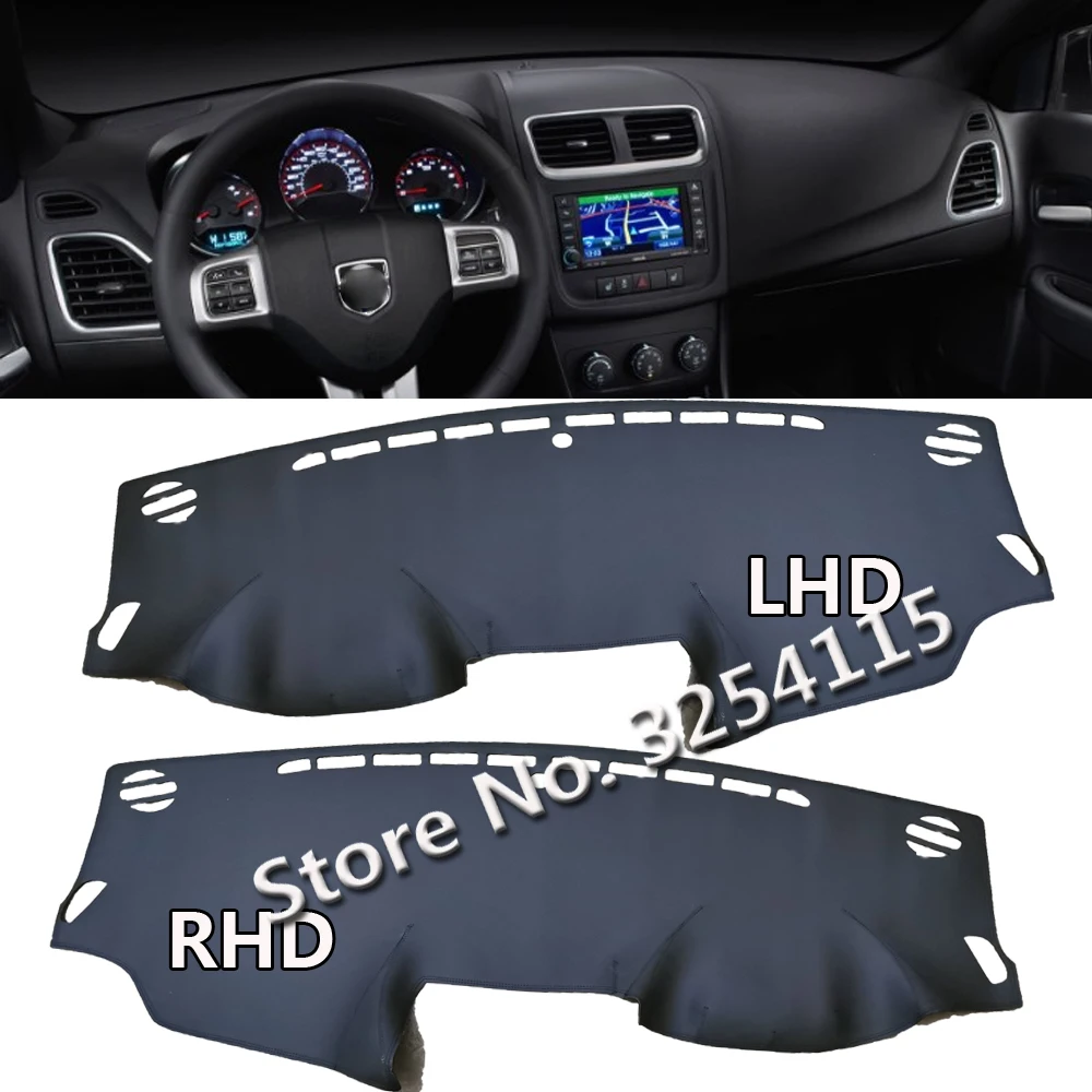 

PU Leather Dashmat Suede Dashboard Cover Pad Dash Mat Carpet Car Styling Accessories For Dodge Journey Fiat Freemont 2009~2016