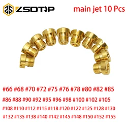 ZSDTRP 10Pcs/set 6mm Main Jet M6 Jets For Dellorto Carburetor PHBH PHBL PHBN PHBE PHBR PHVA PHVB #66-#155
