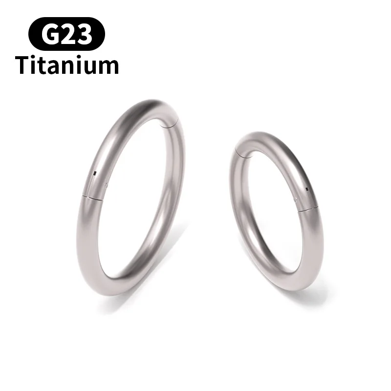 Titanium G23 Body Piercing Jewelry for Men and Women Earrings Seamless Ring Nose Rings