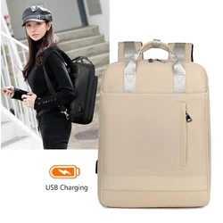 Mjzkxqz New Women Backpacks For Teenage Students School Bag Girls USB Charging Laptop Backpack Ladies Mochila Travel Bagpack Sac