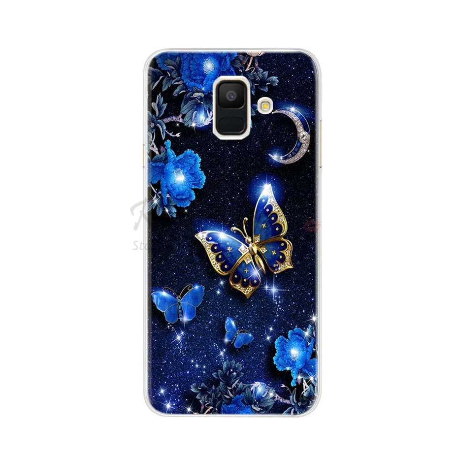Case For Samsung Galaxy A6 2018 Transparent Cartoon Soft TPU Silicone Phone Cases Back Cover For Samsung Galaxy A6 A 6 Plus 2018
