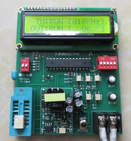 Testador de optoacoplador a4506/6n137/tlp41/pc817, tipo ttl etc.