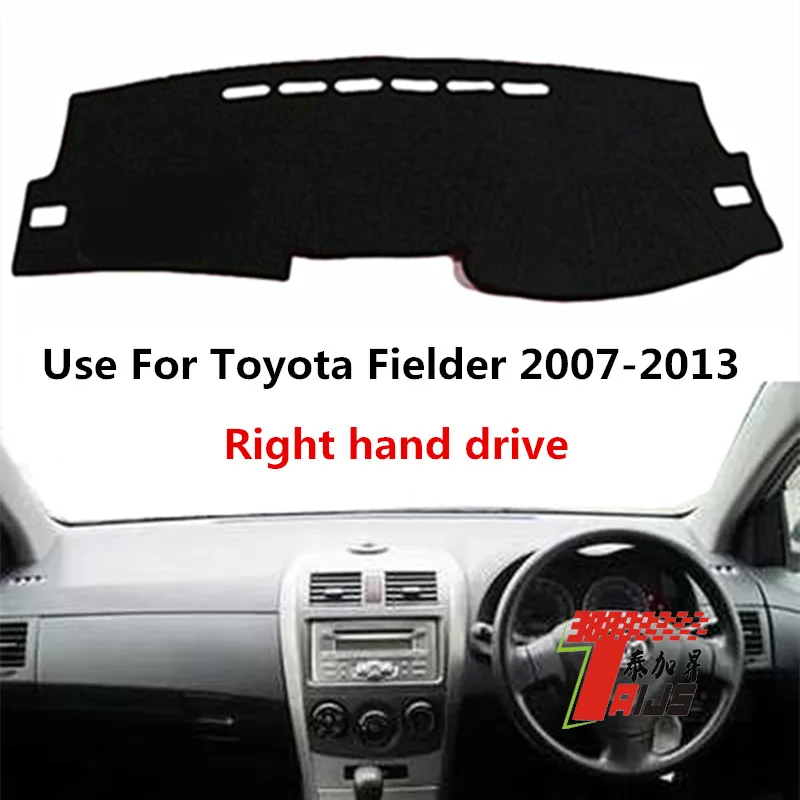 TAIJS Factory 3Colors Simple Polyester Fibre Car Dashboard Cover For TOYOTA Fielder 2007 2008 2009 2010 11 1213 Right hand drive