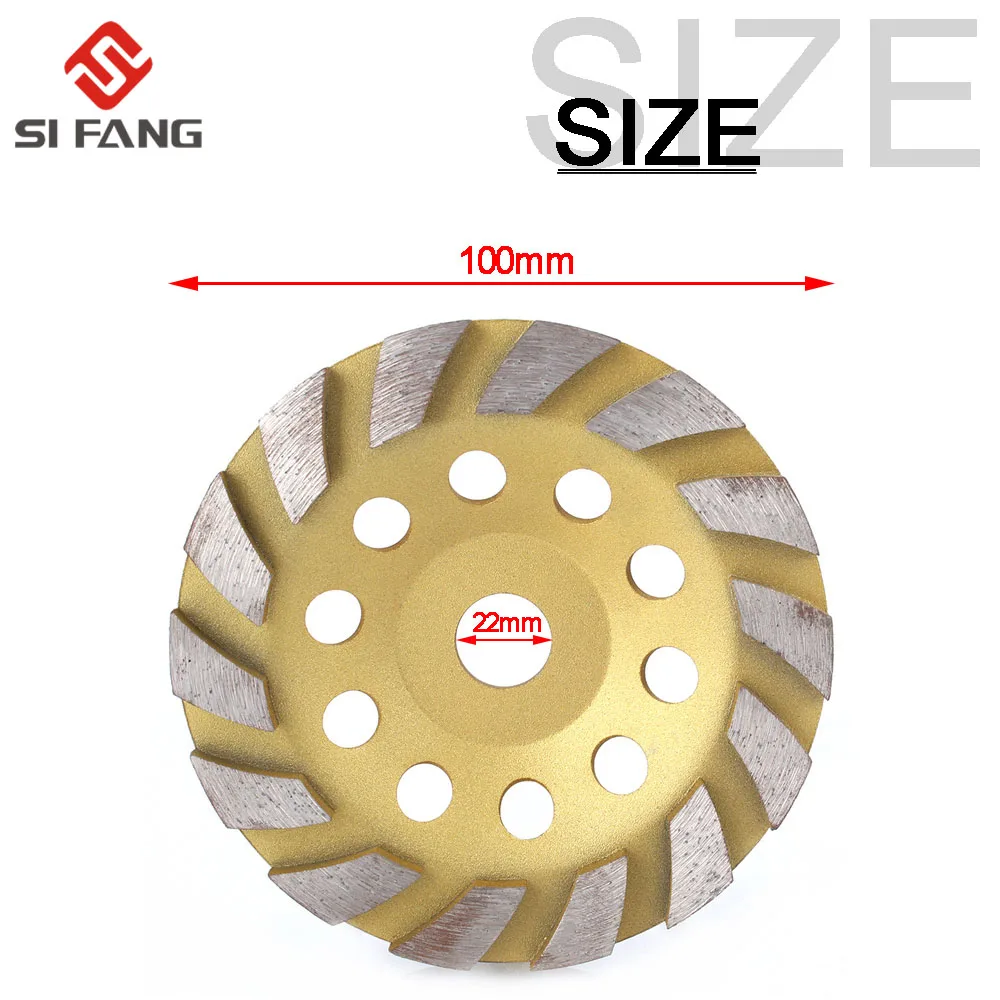 100/125/150/180mm Diamond Grinding Wheel Disc Wood Carving Disc Bowl Shape Grinding Cup Concrete Granite Cutting Disc Power Tool