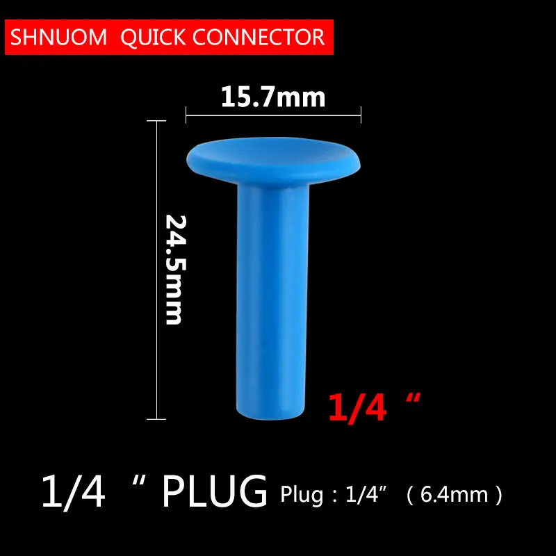 Parafuso de 5/8 "para aquário ro, conexão rápida, plugue rígido, junta azul, diâmetro 1/4mm, filtro de água, sistema de osmose reversa