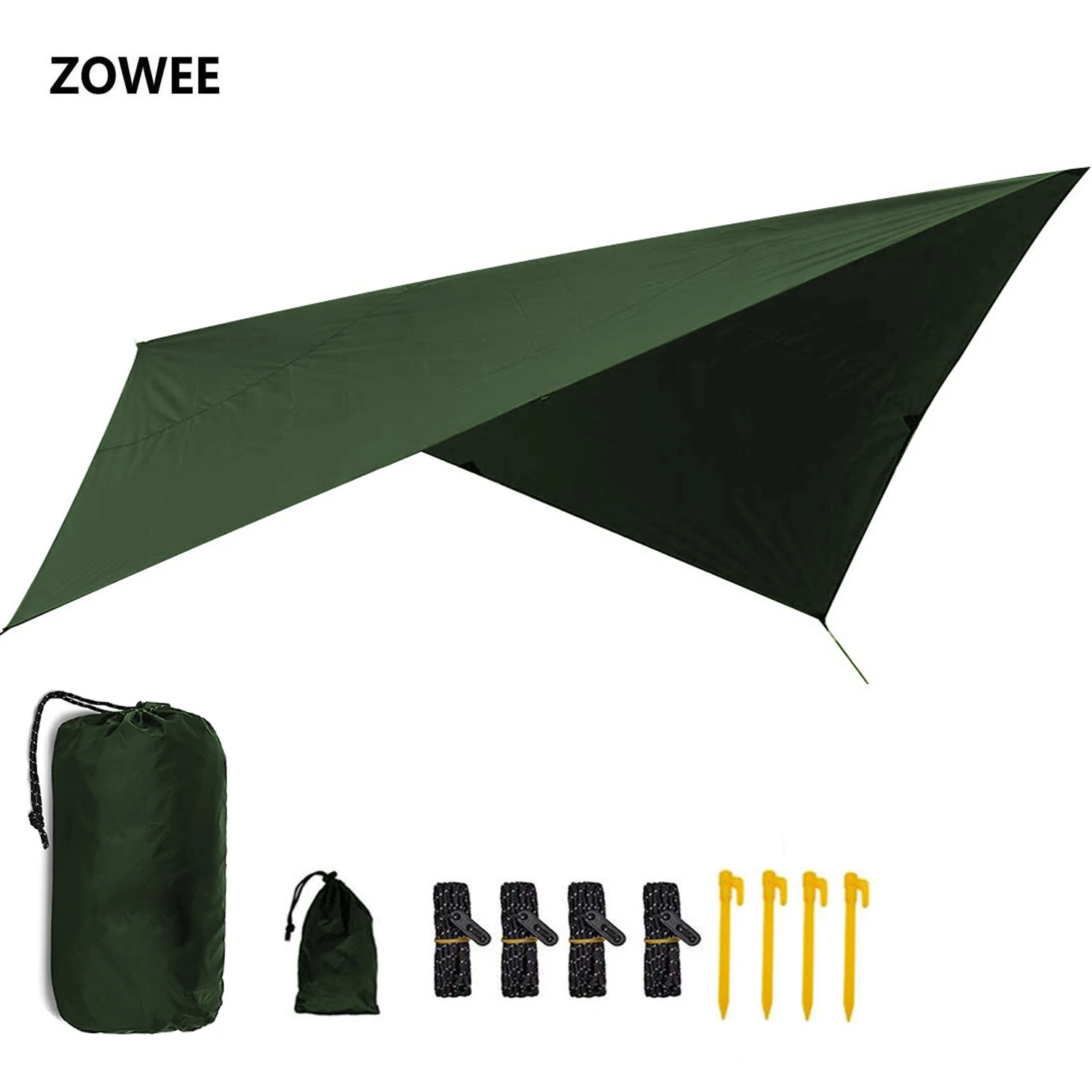 Bâche à mouches de pluie portable ultralégère, imperméable, pliable, UV, polymères multifonctionnels, extérieur