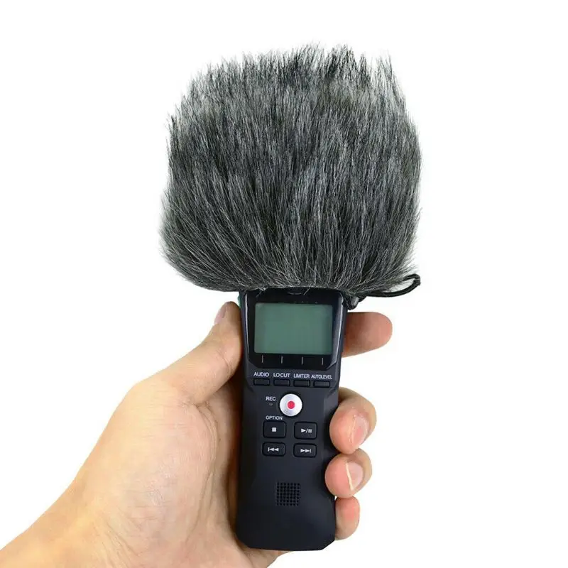 Furry Windscreen Muff Wind Cover Foam Filter Sponge Microphone Windproof Cover for Zoom H1 Handy Recorder Mic