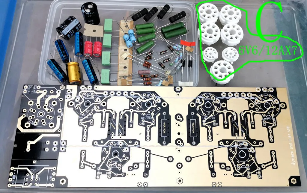 Novo (a46) clássico americano dalibao 6v6/el84/10w amplificador de tubo de baixa potência kit diy