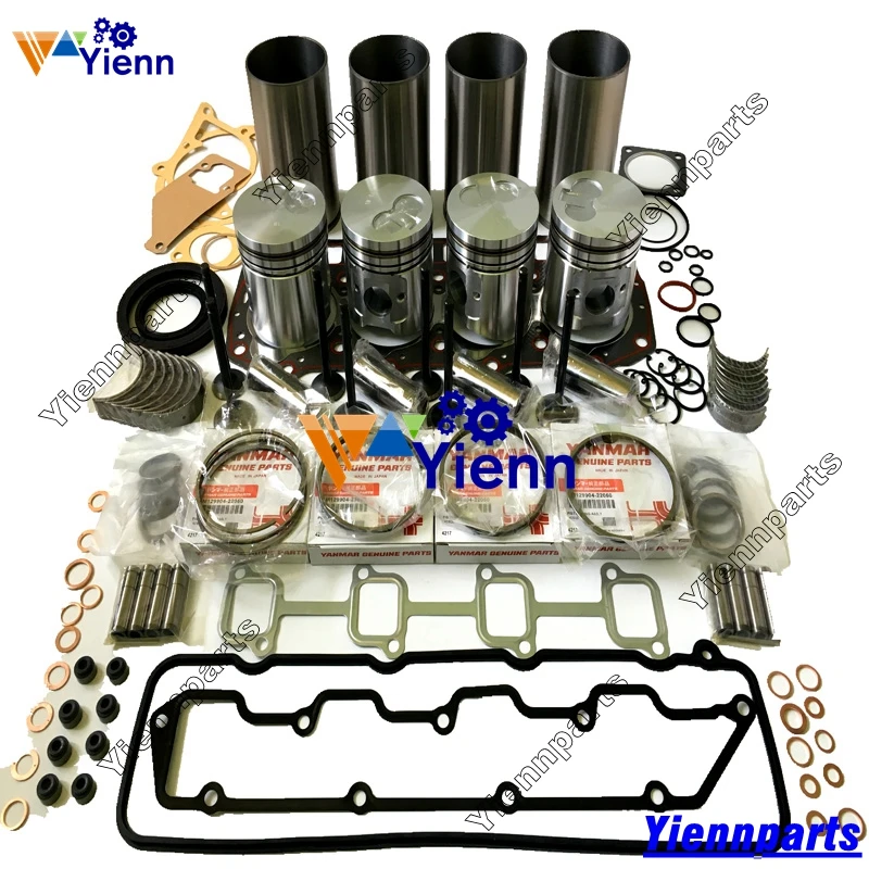 4TNE92 Engine Overhaul Rebuild Kit For Yanmar Komatsu Engine Hyster H06FT DX3000 FD15T FD10-18 FD10-20 NEXEN FDX18 Forklift