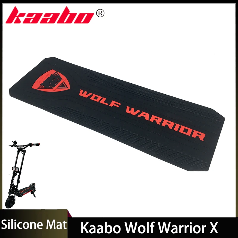 Kaabo Wolf Warrior X Silicone Mat Carpet Pad Foot Deck Cover 10inch Electric Scooter Spare Parts Accessories Red Black