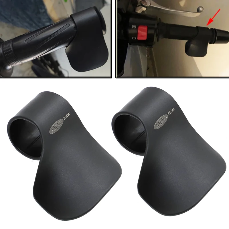 Motorcycle E-Bike Throttle Booster Handle Clip Grips Throttle Assist Wrist Rest Cruise Aid Control Throttle Clamp Grip Universal