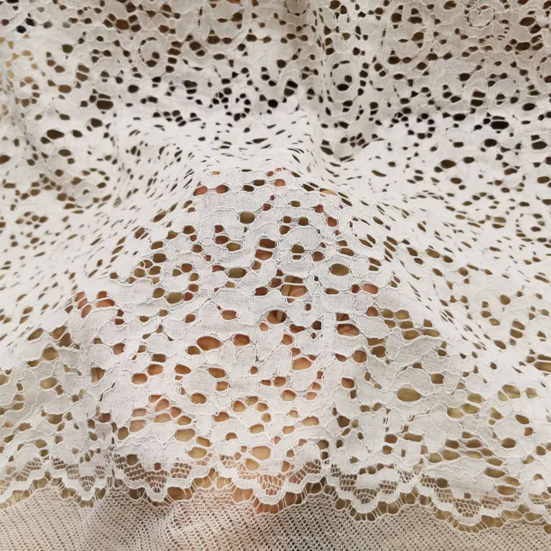 1Meters/lot 150cm wide New Wave Embroidered Lace Garment Fabric Ladies Dress Material Garment Sewing Fabric AC325