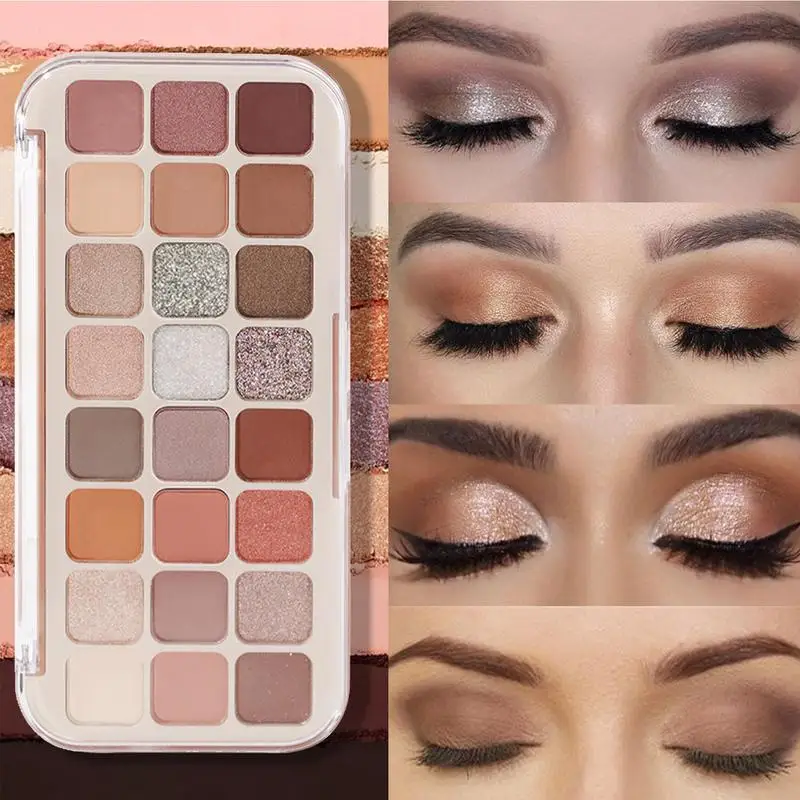 Paleta de sombras de ojos mate 2024, 24 colores, maquillaje impermeable y fácil de aplicar, maquillaje de larga duración, paleta de cosméticos de belleza