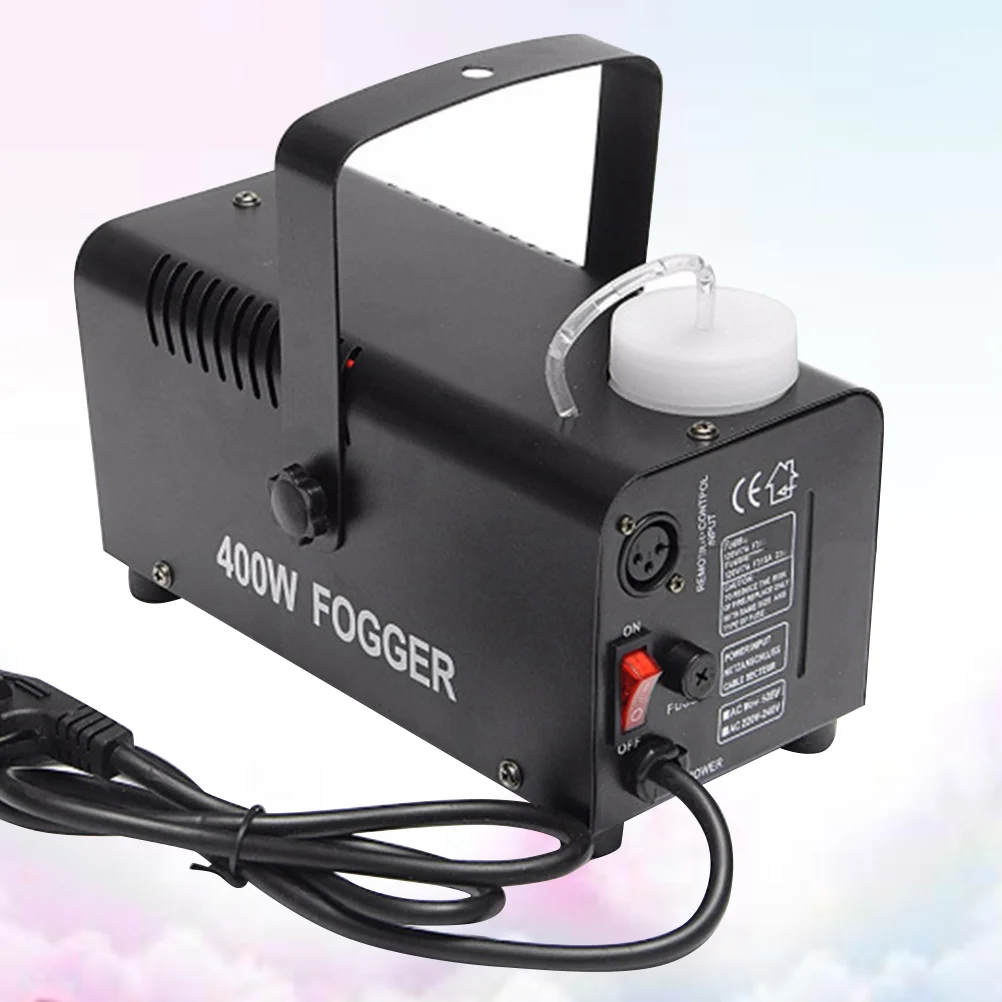 

Mini LED RGB Wireless 400W Fog Smoke Mist Machine Effect Disco DJ Party LED Fogger Smoke Ejector (UK Plug)