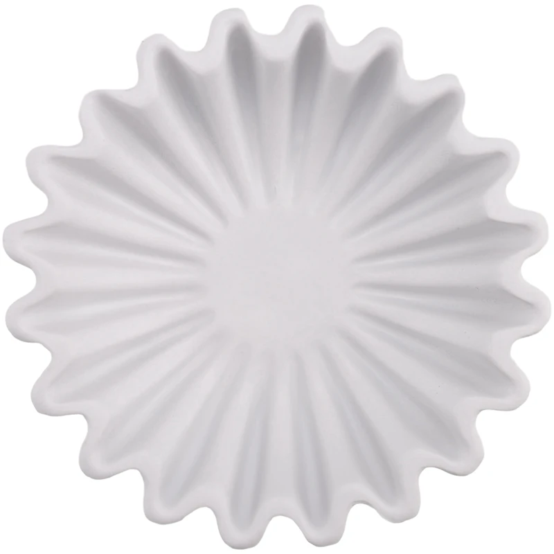 Fluted Ruffle Decorative Bowl - Home Decor Accents For Living Room Styling Coffee Table Bookshelf And Console