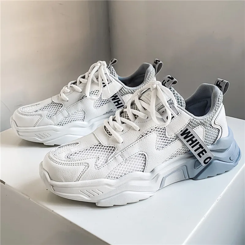 

Модные мужские туфли для папы весны/осени 2025 года — ультрапопулярные модные кроссовки с дышащей сеткой на толстой подошве, стильные и универсальные