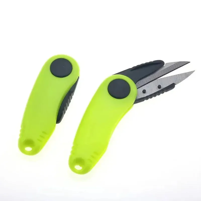 Quick Knot Tool Shrimp Shape Foldable Fishing Scissors Telescopic Rope Kit Fishing Line Cutter Clipper Nipper Fishing Tackle