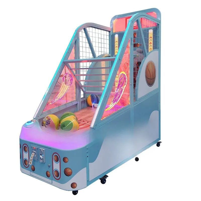 

Children's Indoor Basket Machine Commercial Electronic Scoring Folding Coin Game Equipment