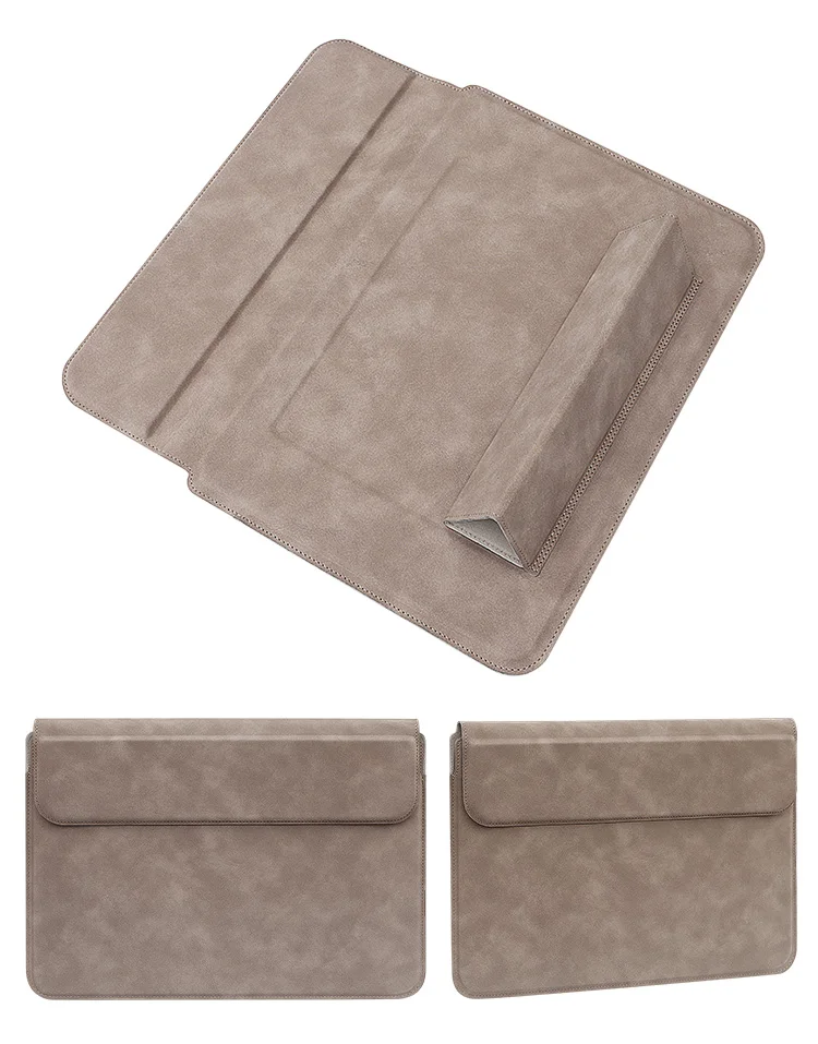 PU Leather Laptop Sleeve Bag For Macbook Air Pro 13 15 16 Case Notebook Cover For 13.3 14 15 15.6 inch Redmi Huawei Dell HP ASUS