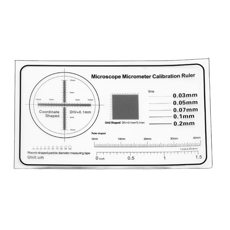 

ipiip Plastic Scale Tool Calibration Tool Magnification Adjuster Calibration Scale