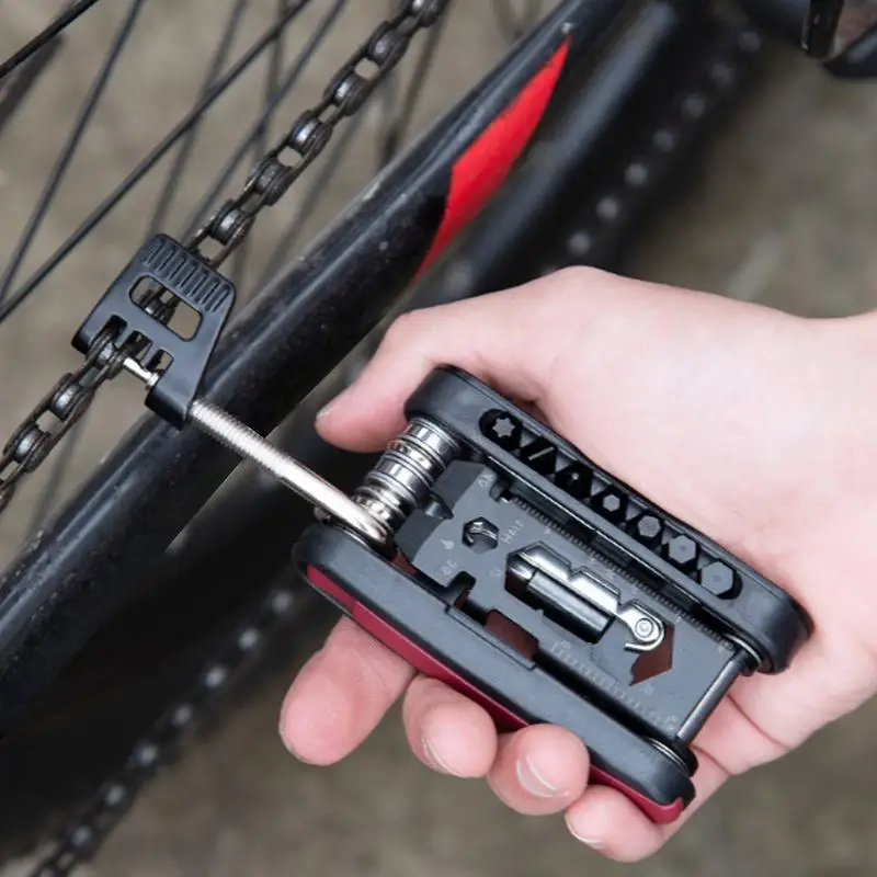 Bike Multitool Portable Bicycle Wrench Maintenance Tool Bike Wrench Bicycle Multitool Chain Breaker Tool For Folding & Mountain