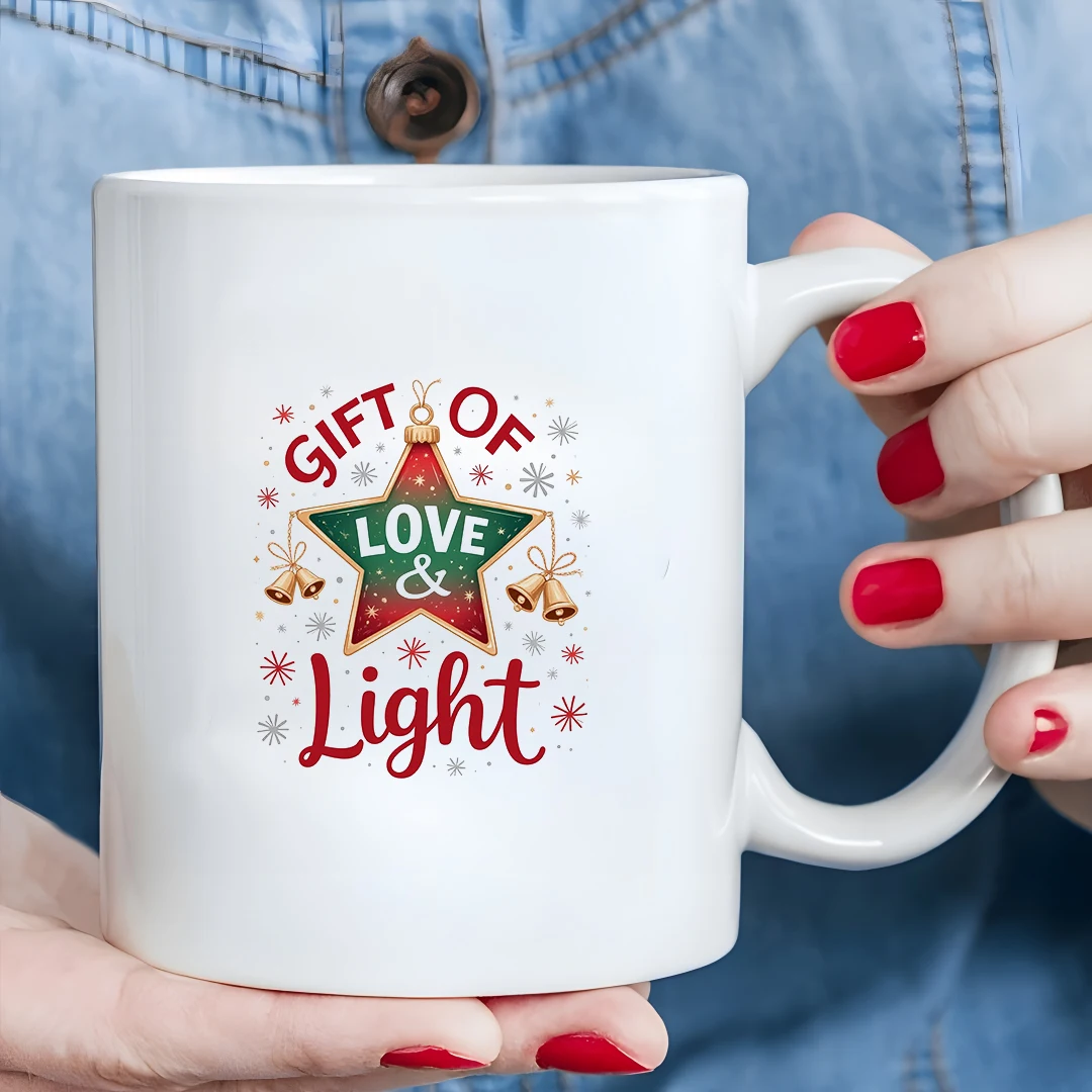 

11oz Mug + Christmas Heart Pentagram + Kids Cold & Hot Drink Cup + Family Office Gift Box Cup