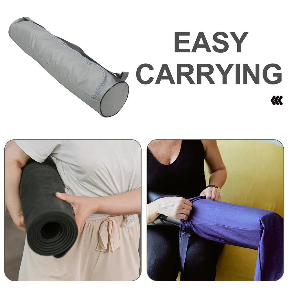 

Large Oxford Fabric Yoga Mat Storage Bag Lightweight Durable with Shoulder Strap for Fitness Gym Outdoor Use Yoga