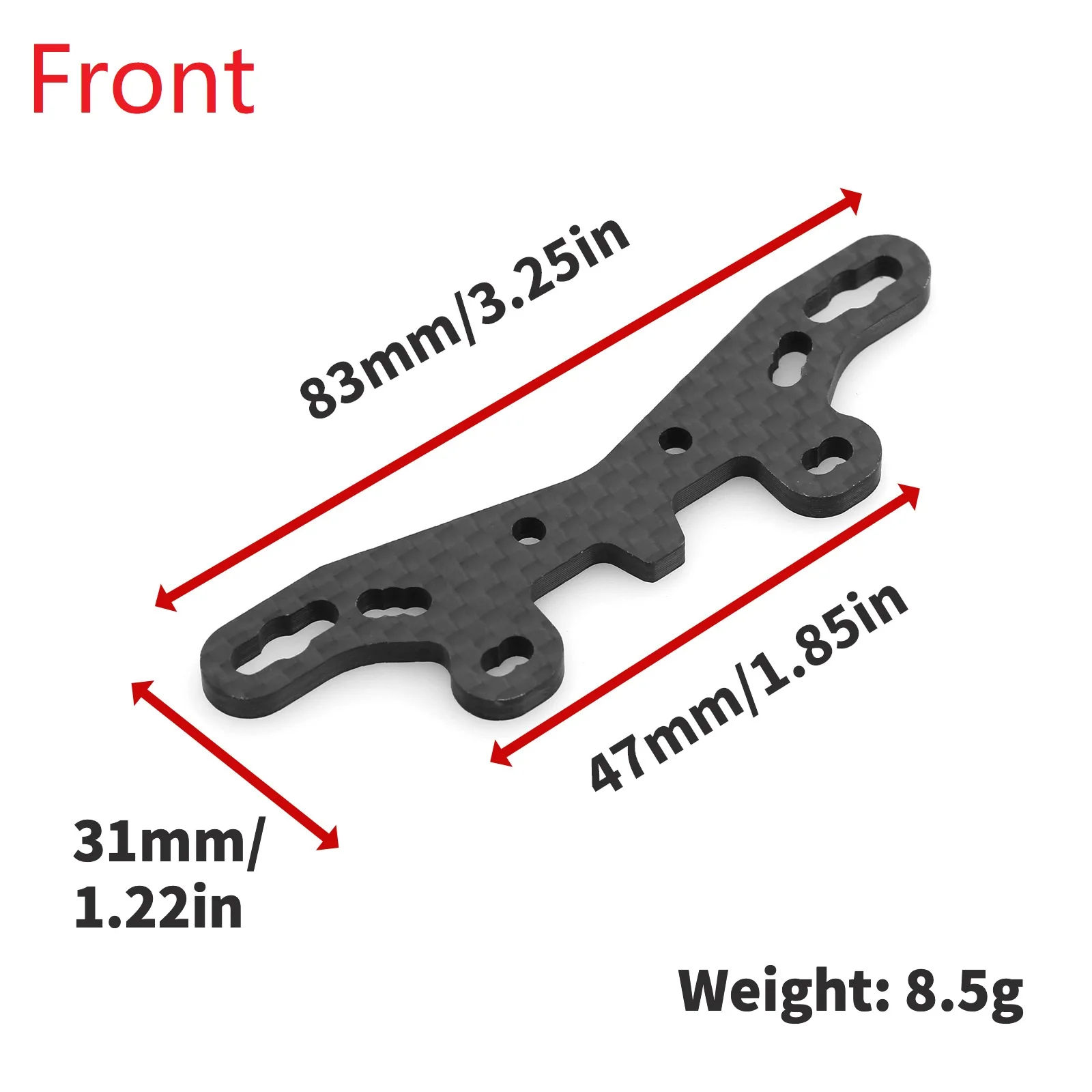 Carbon Fiber Vorne und Hinten Shock Tower Platte für Tamiya TT02S TT02SR TT-02 Typ-S TT-02 Typ-SR 1/10 RC Auto Upgrade Teile