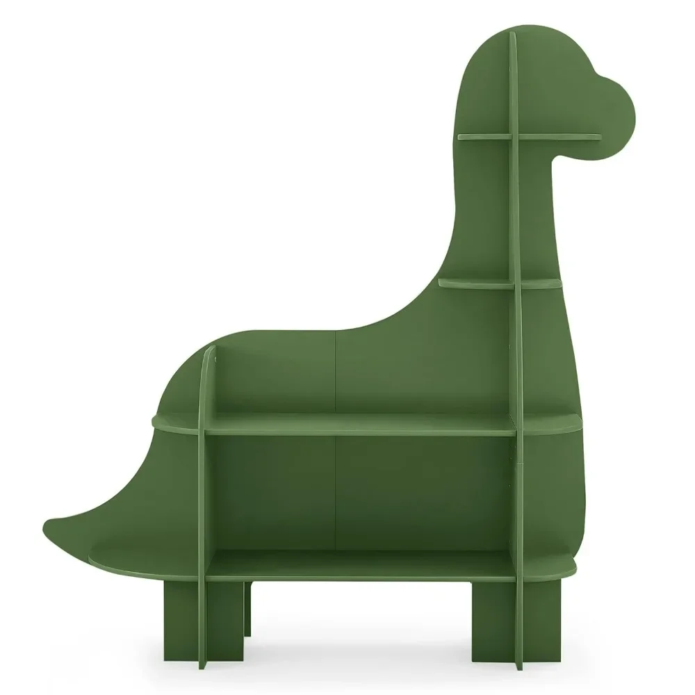 Children Dinosaur Bookcase - Greenguard Gold Certified, Fern Green