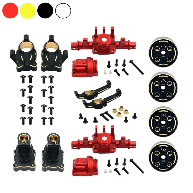 MJX Hyper Go H18P Brass Portal Axle Gear Housing Counterweight Aluminum Axle Housing RC Car Upgrade Parts OP Accessories